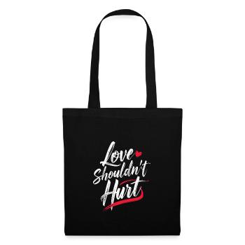 Raising awareness of domestic violence - Tote Bag - black - Front