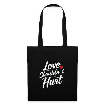 Raising awareness of domestic violence - Tote Bag - black - Front