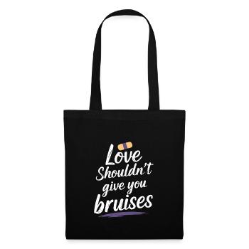 Raising awareness of domestic violence - Tote Bag - black - Front