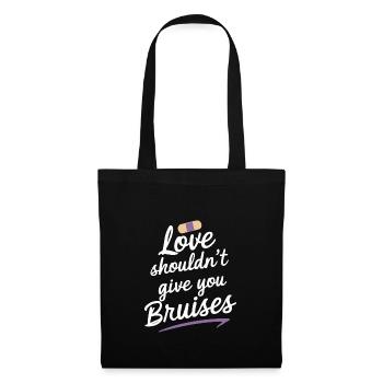 Raising awareness of domestic violence - Tote Bag - black - Front