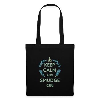 Smudge Sage Feder Spirituelle Hexerei Meditieren - Stoffbeutel - Schwarz - Vorne