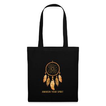 Dream Catcher Bohemian Spiritual Dreamcatcher - Stoffbeutel - Schwarz - Vorne
