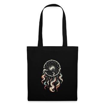 Attrape-rêves Attrape-rêves spirituel bohème - Sac en tissu - noir - Devant