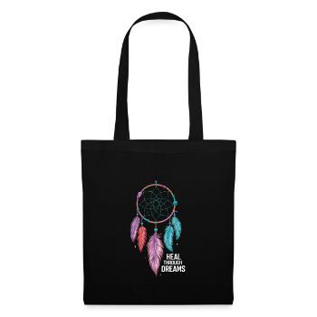 Dream Catcher Bohemian Spiritual Dreamcatcher - Stoffbeutel - Schwarz - Vorne