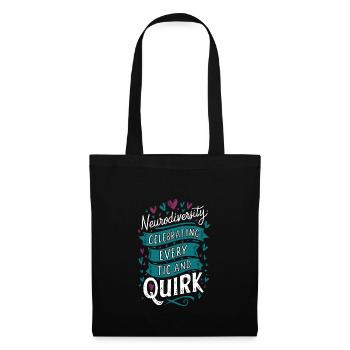 Tourette's Syndrome Awareness Neurodiverse - Tote Bag - black - Front