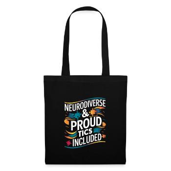 Tourette's Syndrome Awareness Neurodiverse - Tote Bag - black - Front