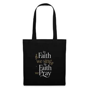 Musique chorale Chant religieux Musique confessionnelle - Sac en tissu - noir - Devant