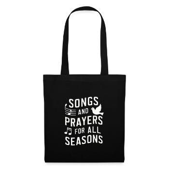 Musique chorale Chant religieux Musique confessionnelle - Sac en tissu - noir - Devant