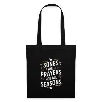 Musique chorale Chant religieux Musique confessionnelle - Sac en tissu - noir - Devant