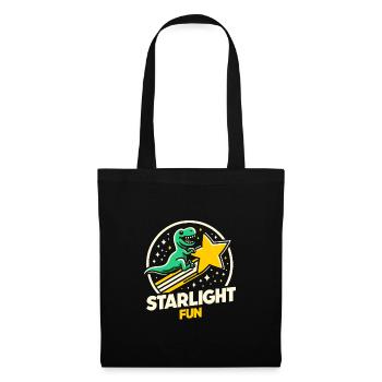 Espace des dinosaures astronautes de Rex aux yeux d’escalier - Sac en tissu - noir - Devant