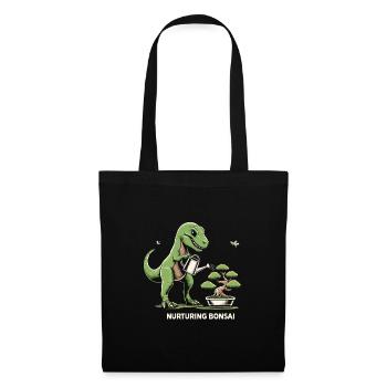 Bonsai Master T-Rex Dinosaur Gardening for - Tote Bag - black - Front
