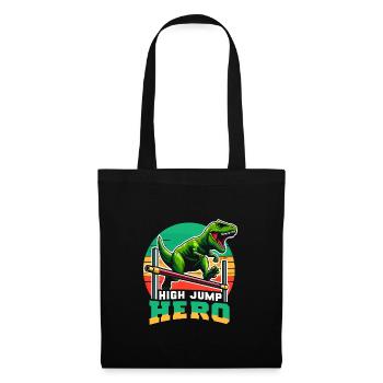 Espace des dinosaures astronautes de Rex aux yeux d’escalier - Sac en tissu - noir - Devant