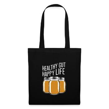 Vorteile Von Kombucha Für Brewer Maker Tea Lover - Stoffbeutel - Schwarz - Vorne