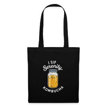 Vorteile Von Kombucha Für Brewer Maker Tea Lover - Stoffbeutel - Schwarz - Vorne