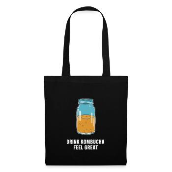 Vorteile Von Kombucha Für Brewer Maker Tea Lover - Stoffbeutel - Schwarz - Vorne
