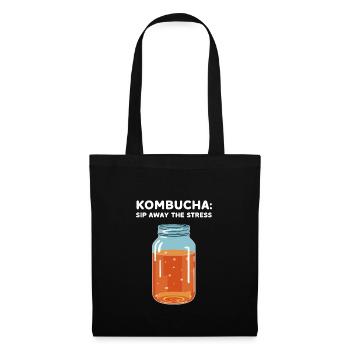 Vorteile Von Kombucha Für Brewer Maker Tea Lover - Stoffbeutel - Schwarz - Vorne
