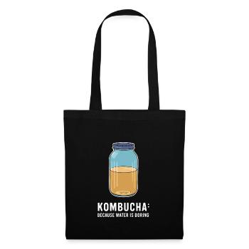Vorteile Von Kombucha Für Brewer Maker Tea Lover - Stoffbeutel - Schwarz - Vorne