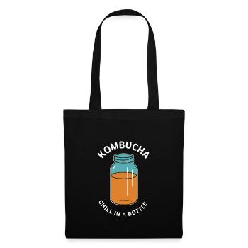Vorteile Von Kombucha Für Brewer Maker Tea Lover - Stoffbeutel - Schwarz - Vorne