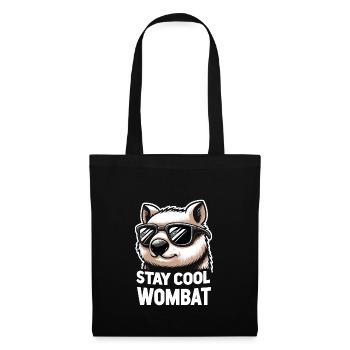 Se sentir Wombat-Tastic aujourd’hui - Wombat drôle - Sac en tissu - noir - Devant