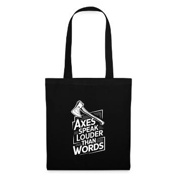 Maîtres du lancer de hache pour une pratique précise de la cible - Sac en tissu - noir - Devant