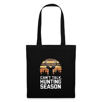 Vivez l’excitation de la chasse au cerf en forêt avec - Sac en tissu - noir - Devant