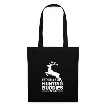 Vivez l’excitation de la chasse au cerf en forêt avec - Sac en tissu - noir - Devant