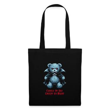 Horror Teddy Bear Clawing Through The Night Horror - Tote Bag - black - Front
