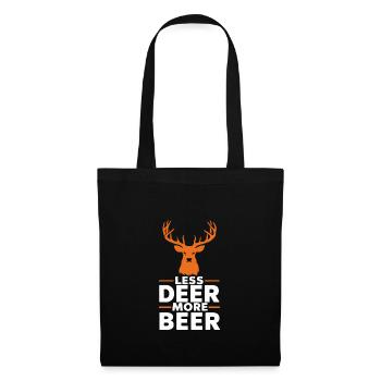 Vivez l’excitation de la chasse au cerf en forêt avec - Sac en tissu - noir - Devant