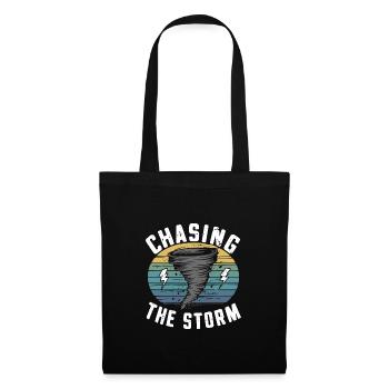 Découvrez le monde fascinant de la chasse aux tornades - Sac en tissu - noir - Devant