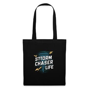 Découvrez le monde fascinant de la chasse aux tornades - Sac en tissu - noir - Devant