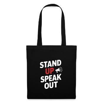 Raising awareness of domestic violence - Tote Bag - black - Front