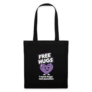 Raising awareness of domestic violence - Tote Bag - black - Front