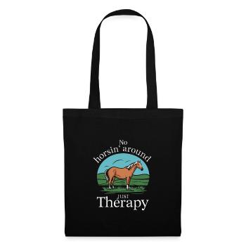 Guérison par l’équithérapie et - Sac en tissu - noir - Devant