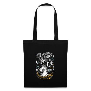 Guérison par l’équithérapie et - Sac en tissu - noir - Devant
