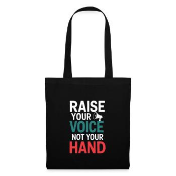 Raising awareness of domestic violence - Tote Bag - black - Front
