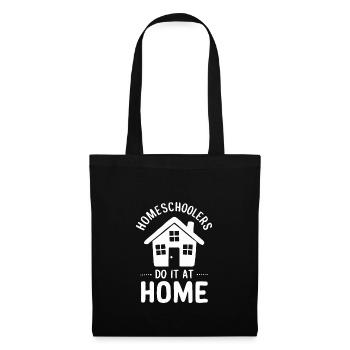 Homeschool Mom Dad Family Life Community Journey - Stoffbeutel - Schwarz - Vorne