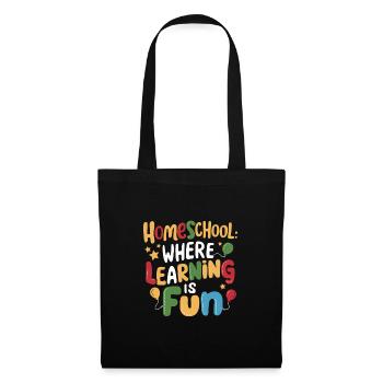 Homeschool Mom Dad Family Life Community Journey - Tote Bag - black - Front