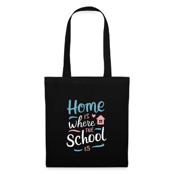 Homeschool Mom Dad Family Life Community Journey - Tote Bag - black - Front