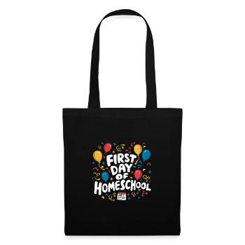 Homeschool Mom Dad Family Life Community Journey - Stoffbeutel - Schwarz - Vorne