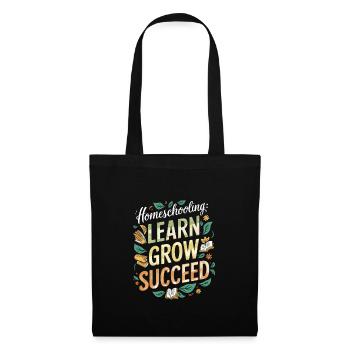 Homeschool Mom Dad Family Life Community Journey - Tote Bag - black - Front