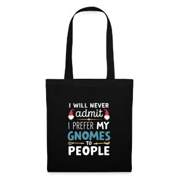 Garden Gnomes Gnome Lover Funny Gnome Gardening - Tote Bag - black - Front