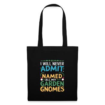 Garden Gnomes Gnome Lover Funny Gnome Gardening - Tote Bag - black - Front