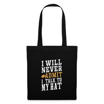 Cowboy living in the wild west with cowboy hat and - Tote Bag - black - Front