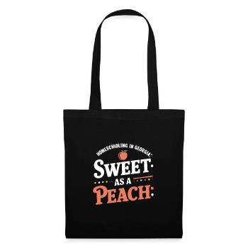 Georgia Homeschool Mom Life in Peach State - Tote Bag - black - Front