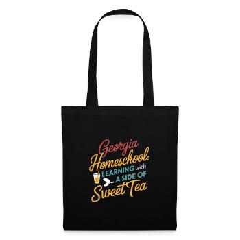 Georgia Homeschool Mom Life in Peach State - Tote Bag - black - Front