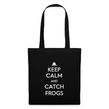 Amphibian frog hunter enthusiast, frog trapping - Tote Bag - black - Front