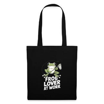 Amphibian frog hunter enthusiast, frog trapping - Tote Bag - black - Front