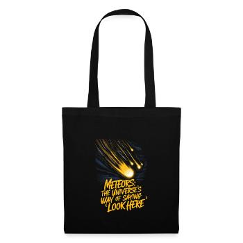 Stargazing And Meteor Shower Enthusiast - Stoffbeutel - Schwarz - Vorne