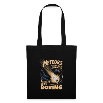 Stargazing And Meteor Shower Enthusiast - Stoffbeutel - Schwarz - Vorne
