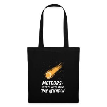 Stargazing And Meteor Shower Enthusiast - Tote Bag - black - Front